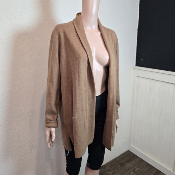 J.Crew Womens Sweater Cardigan Beige Size Large 100% Cotton - Picture 11 of 11